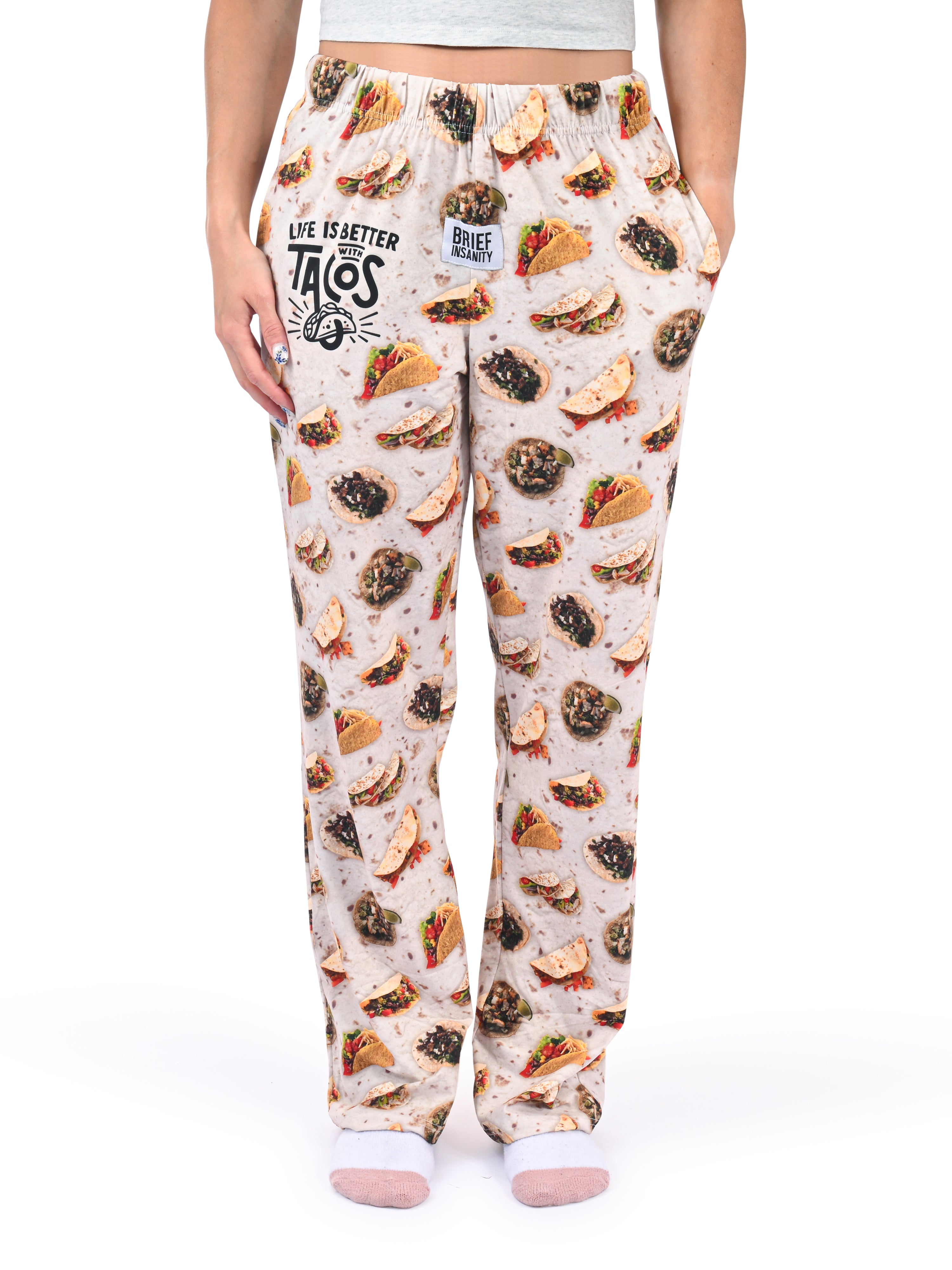 Life Is Better with Tacos Pajama Pants front view