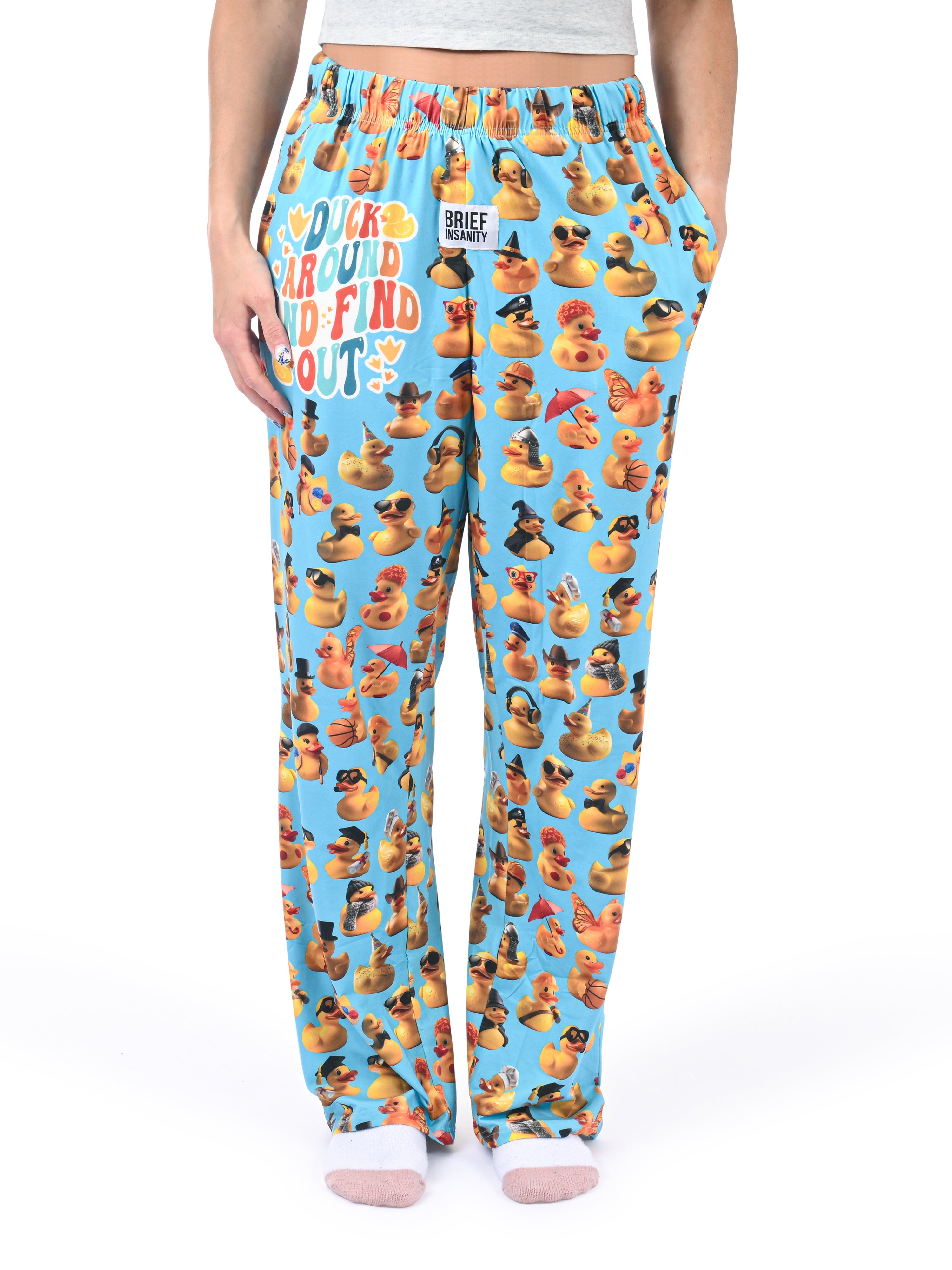 Duck Around Pajama Pants front view