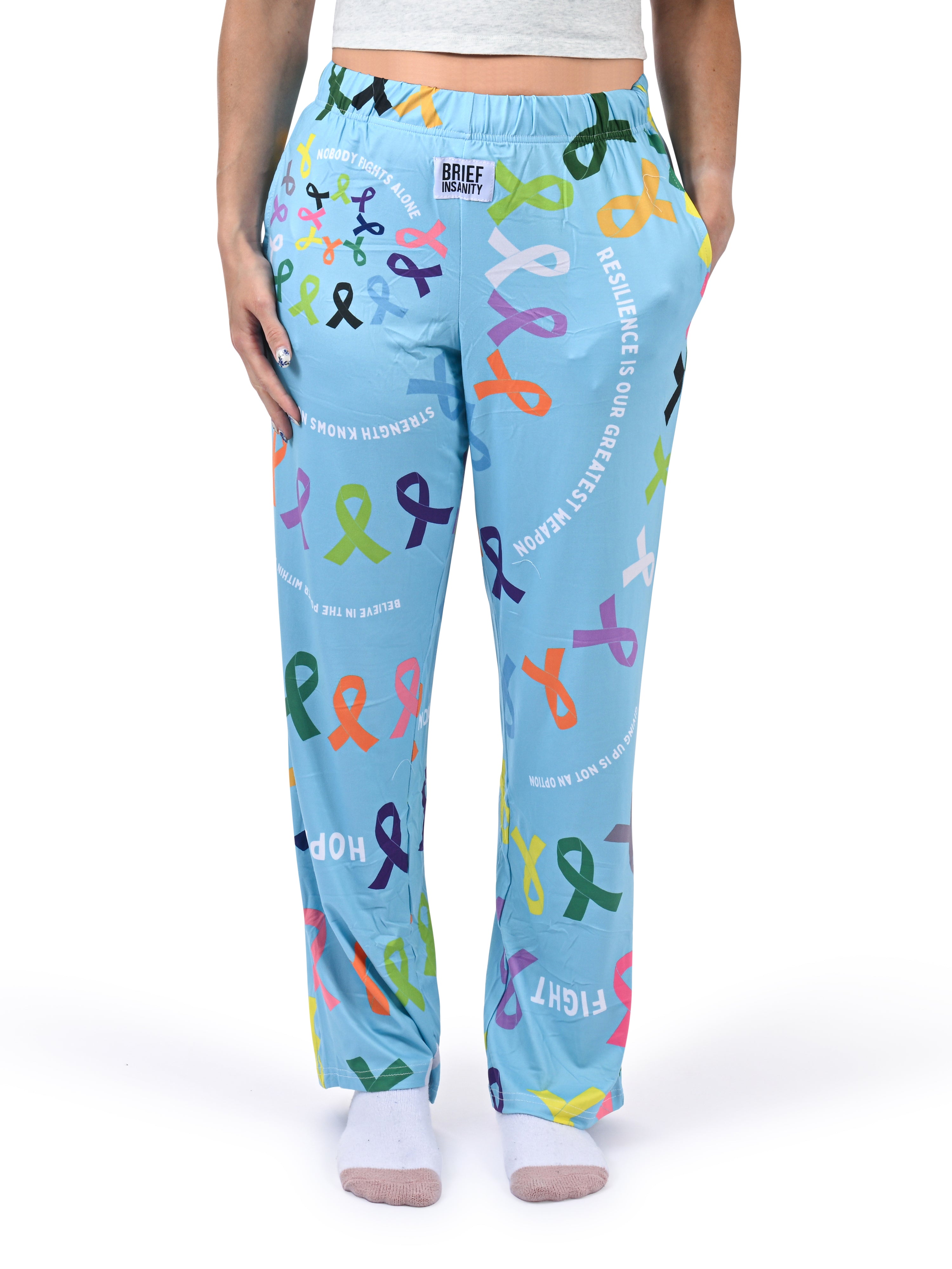 Cancer Warrior Hope Lounge Pants front view