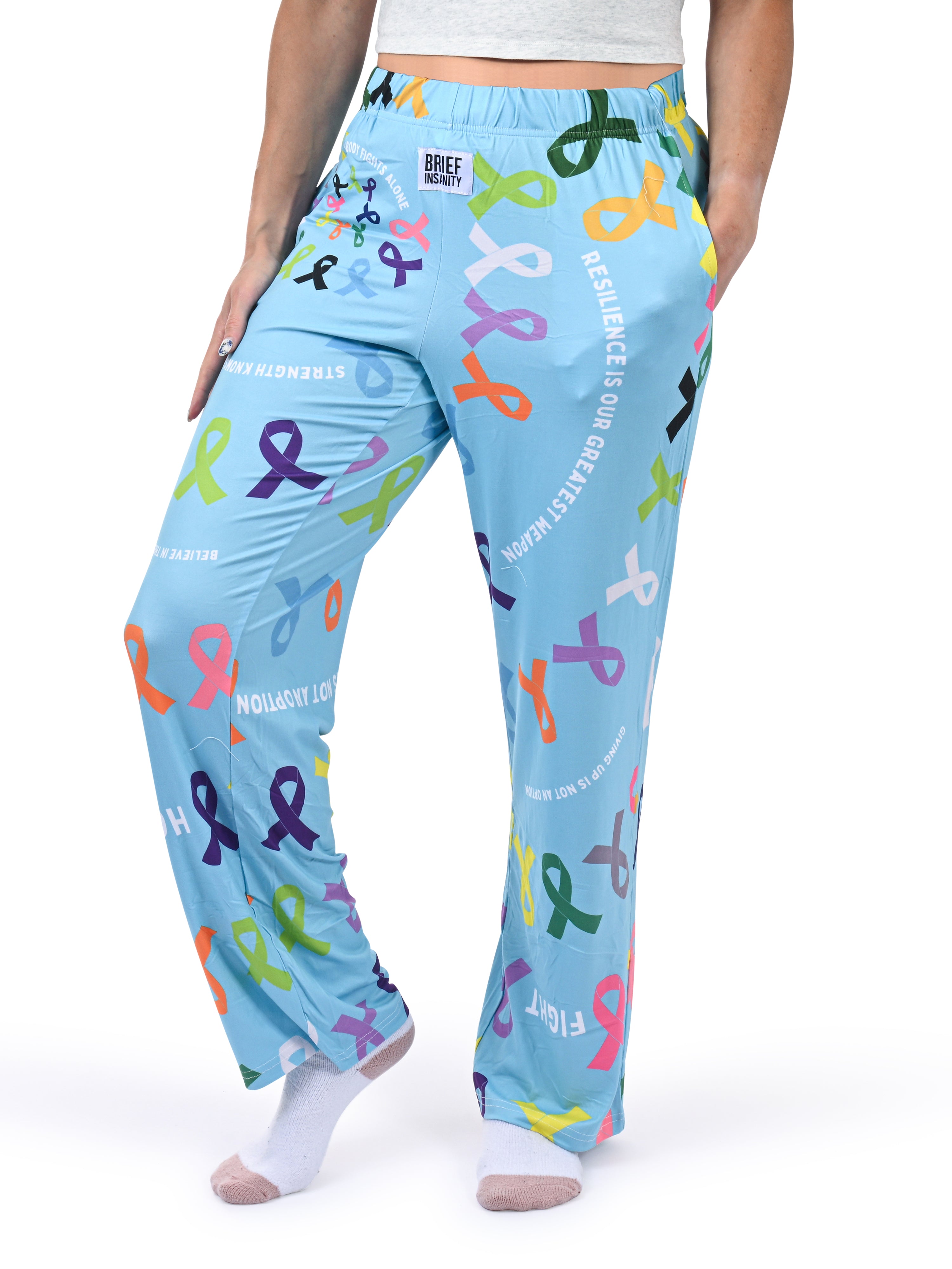 Cancer Warrior Hope Lounge Pants side angle