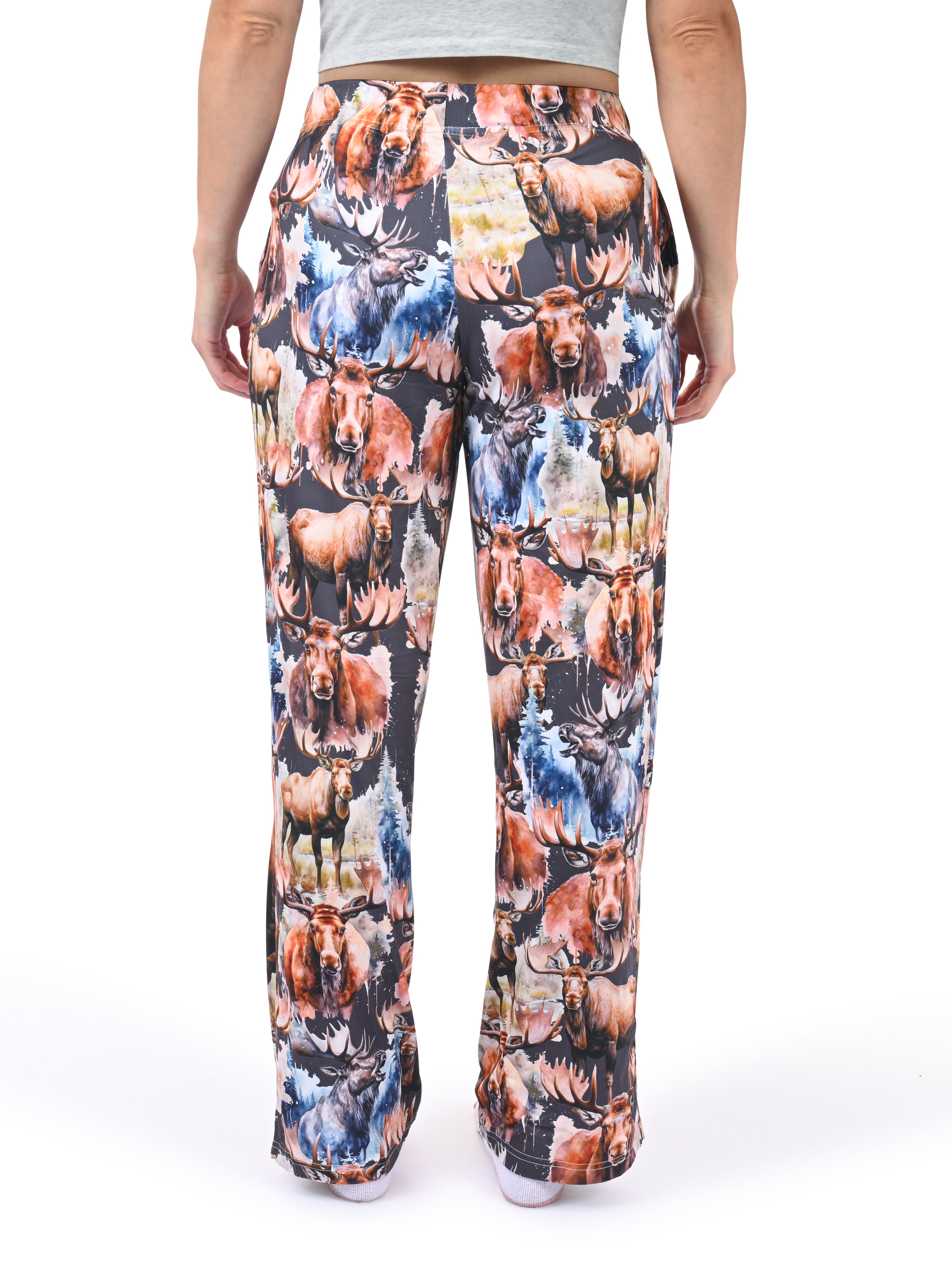 Don't Moose With Me Lounge Pants back view