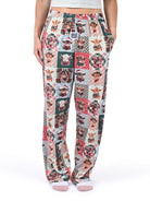Christmas Highland Cow Quilt Lounge Pants front view