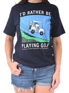 Snoopy Golf Short Sleeve T-Shirt front view