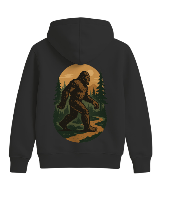 Bigfoot Sign Zip Up Hoodie