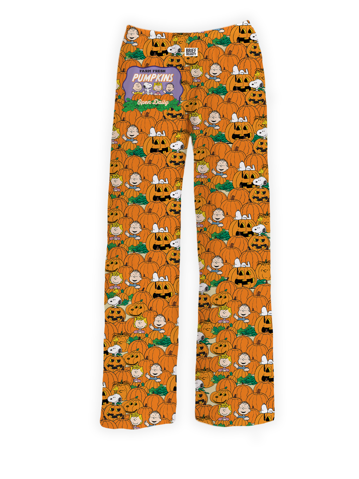 Fall Autumn Halloween Pajama Pants Shorts Brief Insanity