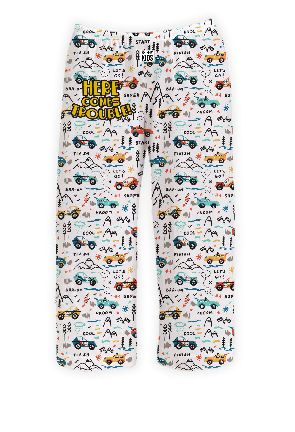 BRIEF INSANITY Briefly Kids | Here Comes Trouble Pajama Pants