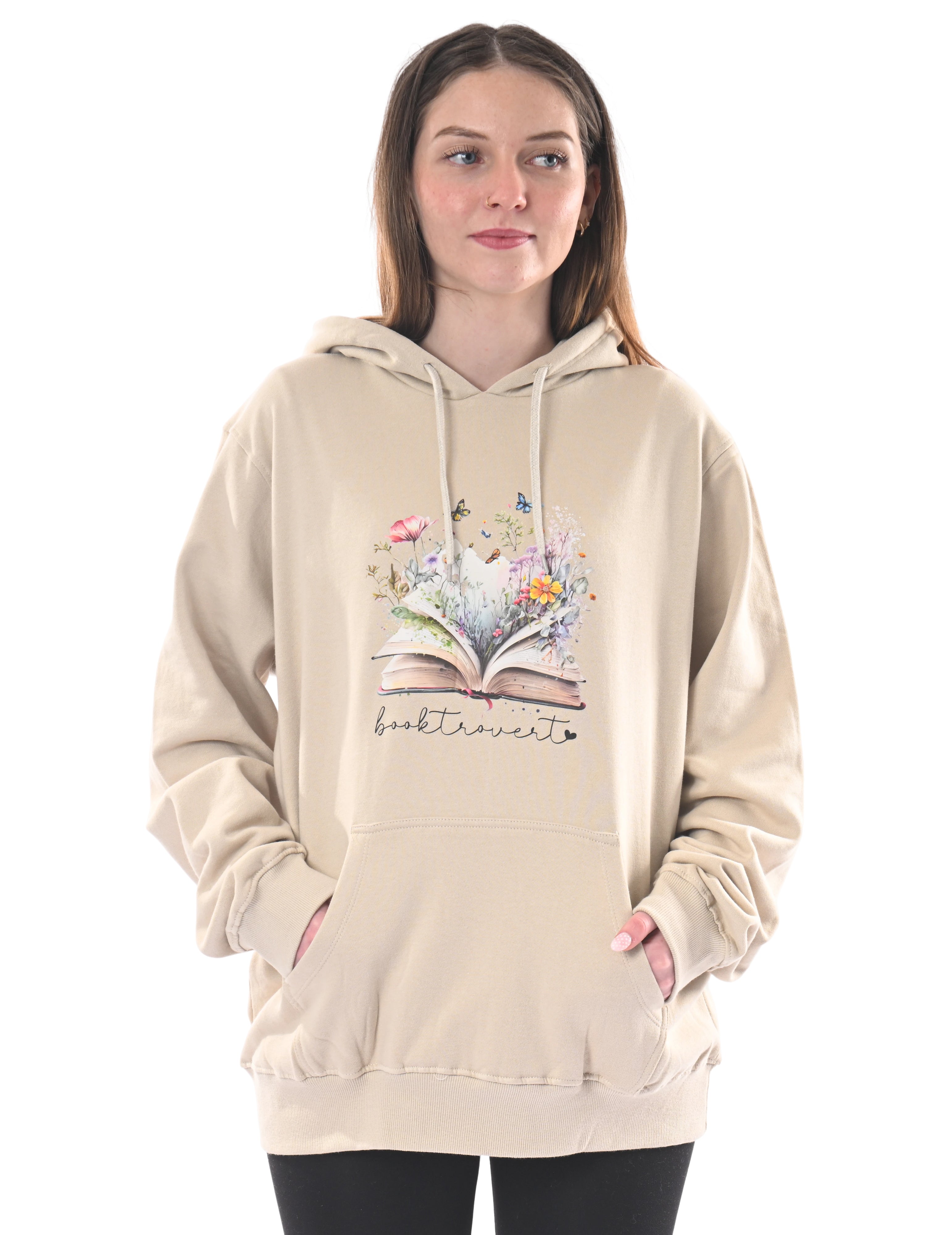 Booktrovert Hoodie front view
