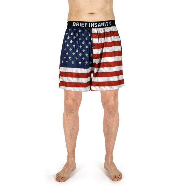 American Flag Boxer Shorts | Brief Insanity | Brief Insanity