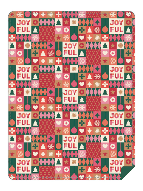 Christmas Patchwork Throw Blanket