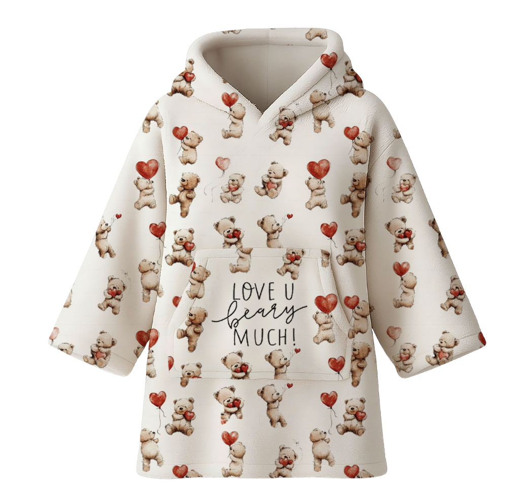 Love You Berry Much Blanket Hoodie