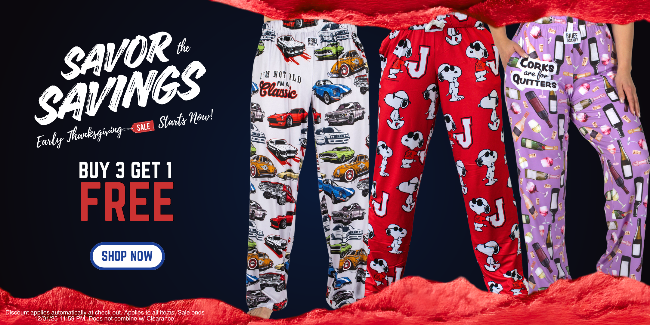 Savor the Savings Early Thanksgiving Sale Starts Now! Buy 3 Get 1 FREE - Shop Now - Discount applies automatically at check out. Applies to all items. Sale ends 12/01/25 11:59 PM. Does not combine with clearance.