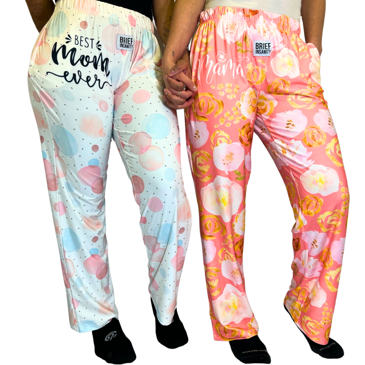 Mama Lounge Pants and Best Mom Ever Lounge pants on models