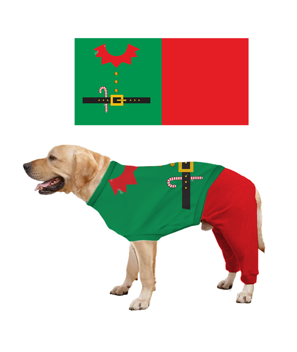 Pup Insanity - Elf Buddy Dog Pajamas