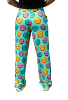 Coca-Cola Cap Pattern Pajama Lounge Pants on model back view