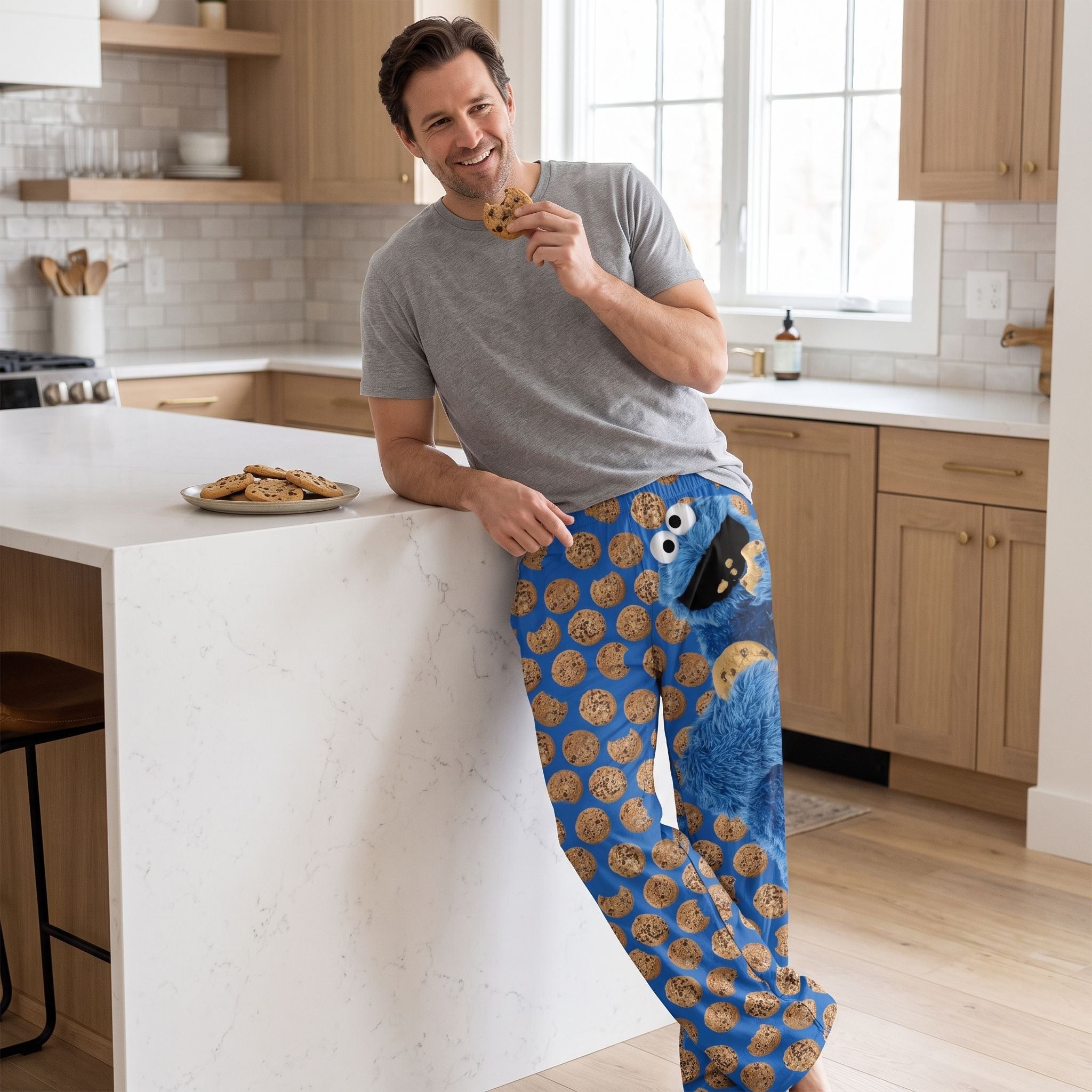 Sesame Street Cookie Monster Pajama Pants | Brief Insanity