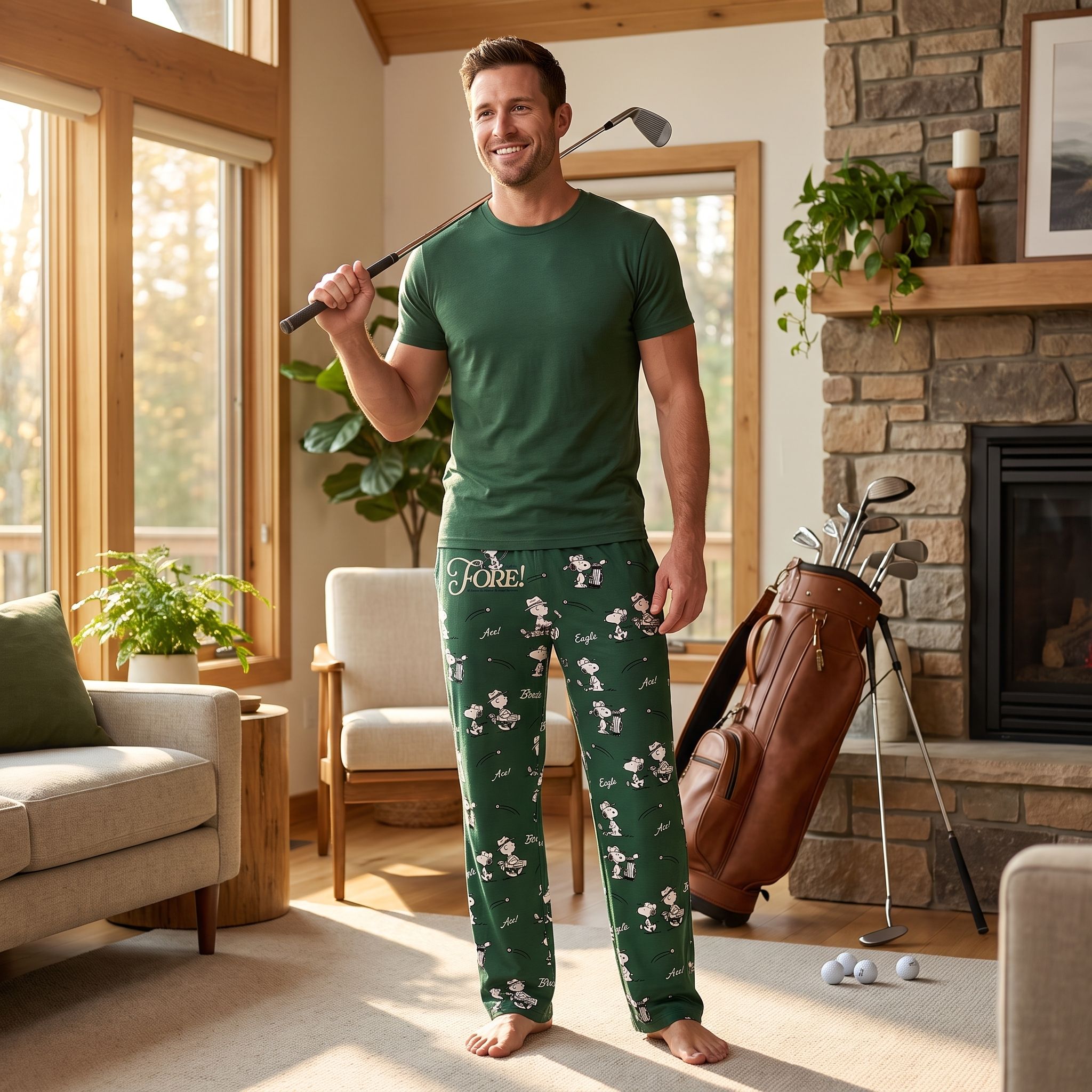 Snoopy Golf Pajama Pants – Brief Insanity