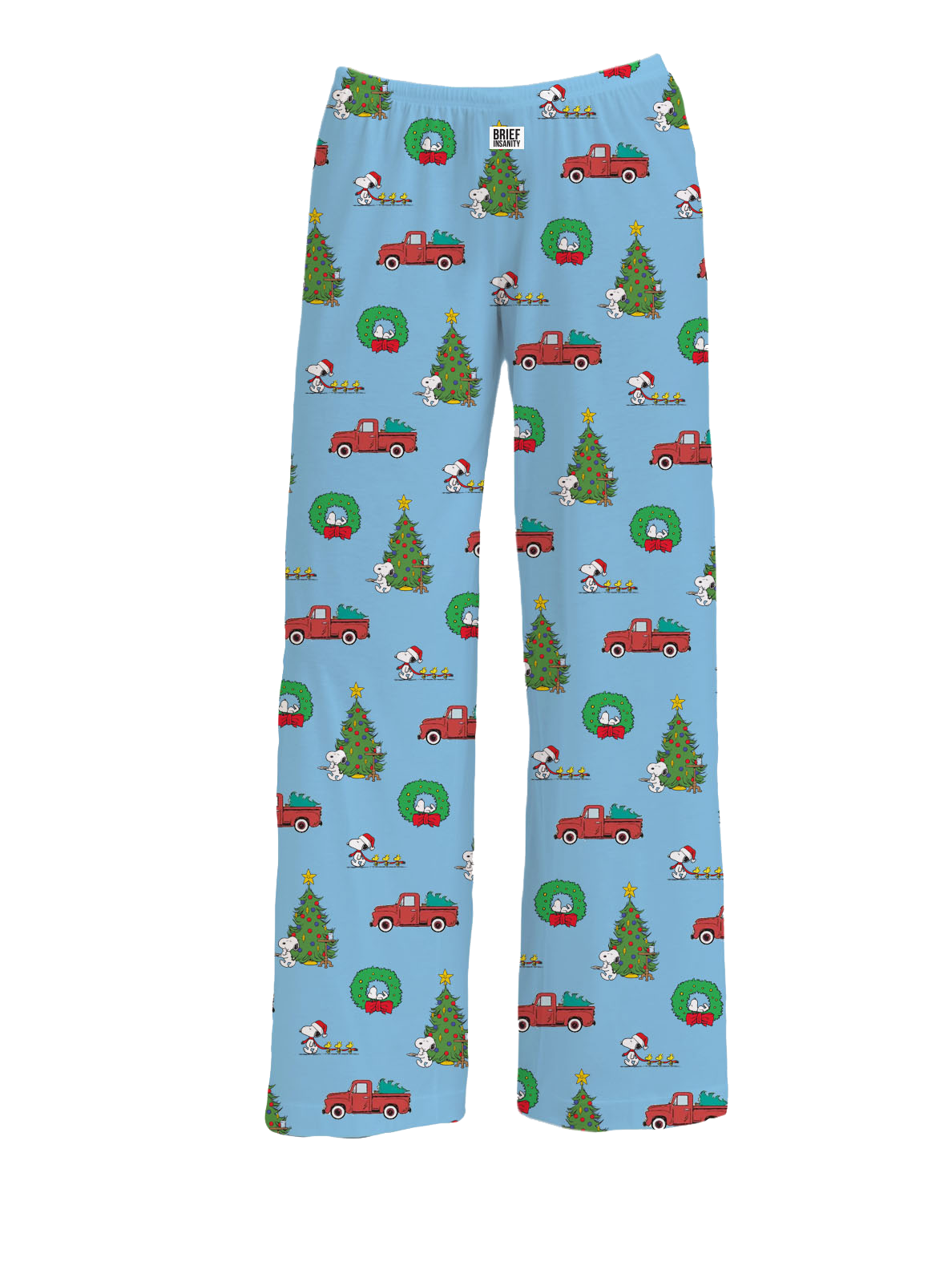 Snoopy Holiday Truck Christmas Pajama Pants Brief Insanity