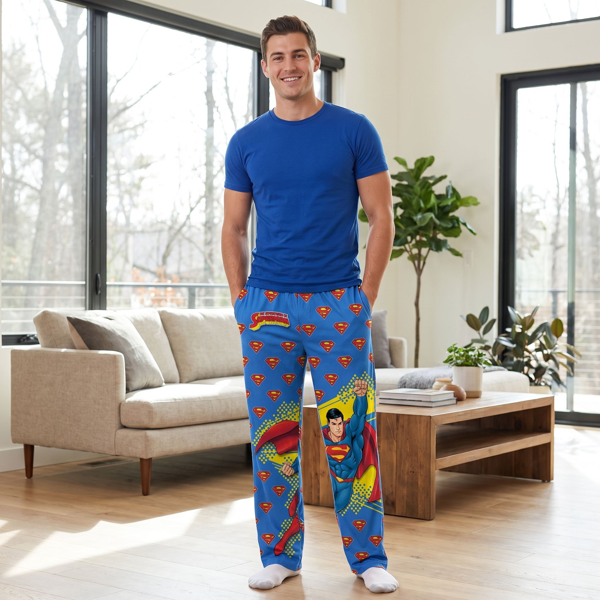 Superman Man of Steel Pajama Pants – Brief Insanity
