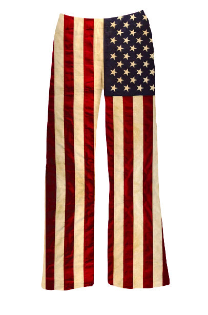 BRIEF INSANITY American Flag Pajama Lounge Pants