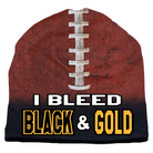 BRIEF INSANITY Black and Gold State Pride Beanie