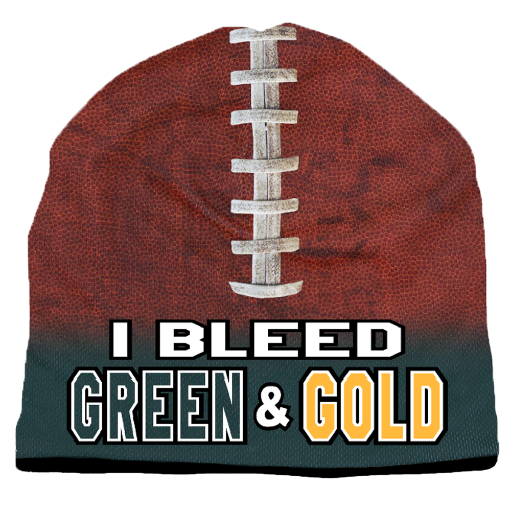 BRIEF INSANITY Green and Gold State Pride Beanie