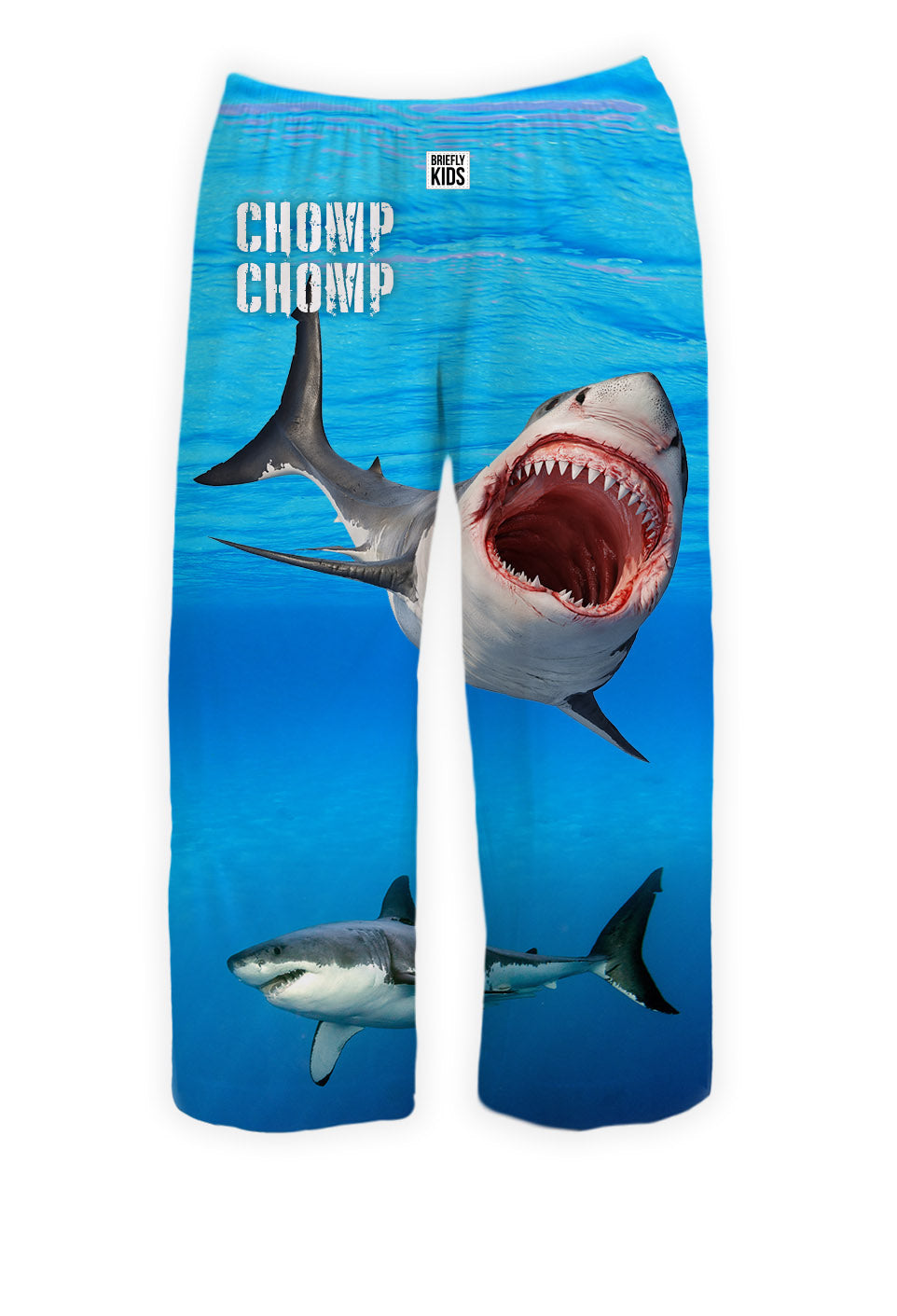 BRIEF INSANITY Chomp Chomp Shark Kids Pajama Lounge Pants