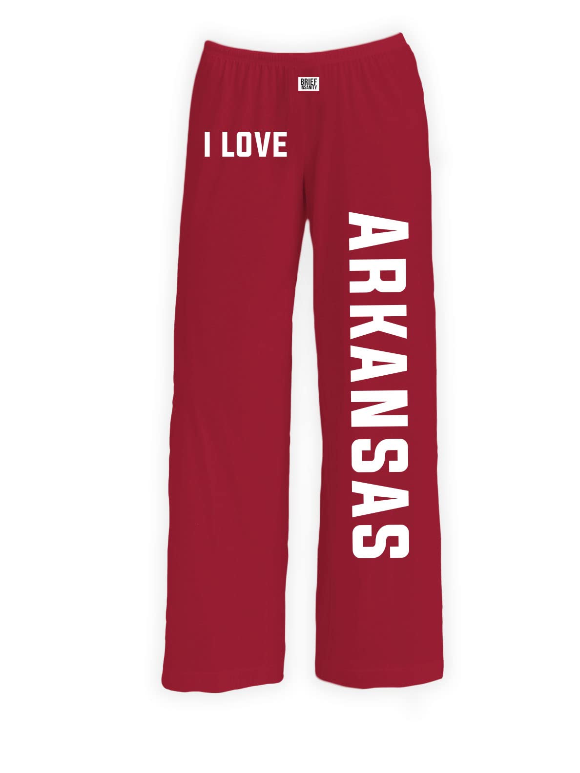 BRIEF INSANITY I Love Arkansas Pajama Pants