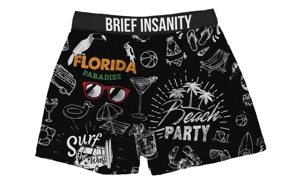 BRIEF INSANITY Florida Chalk Boxer Shorts