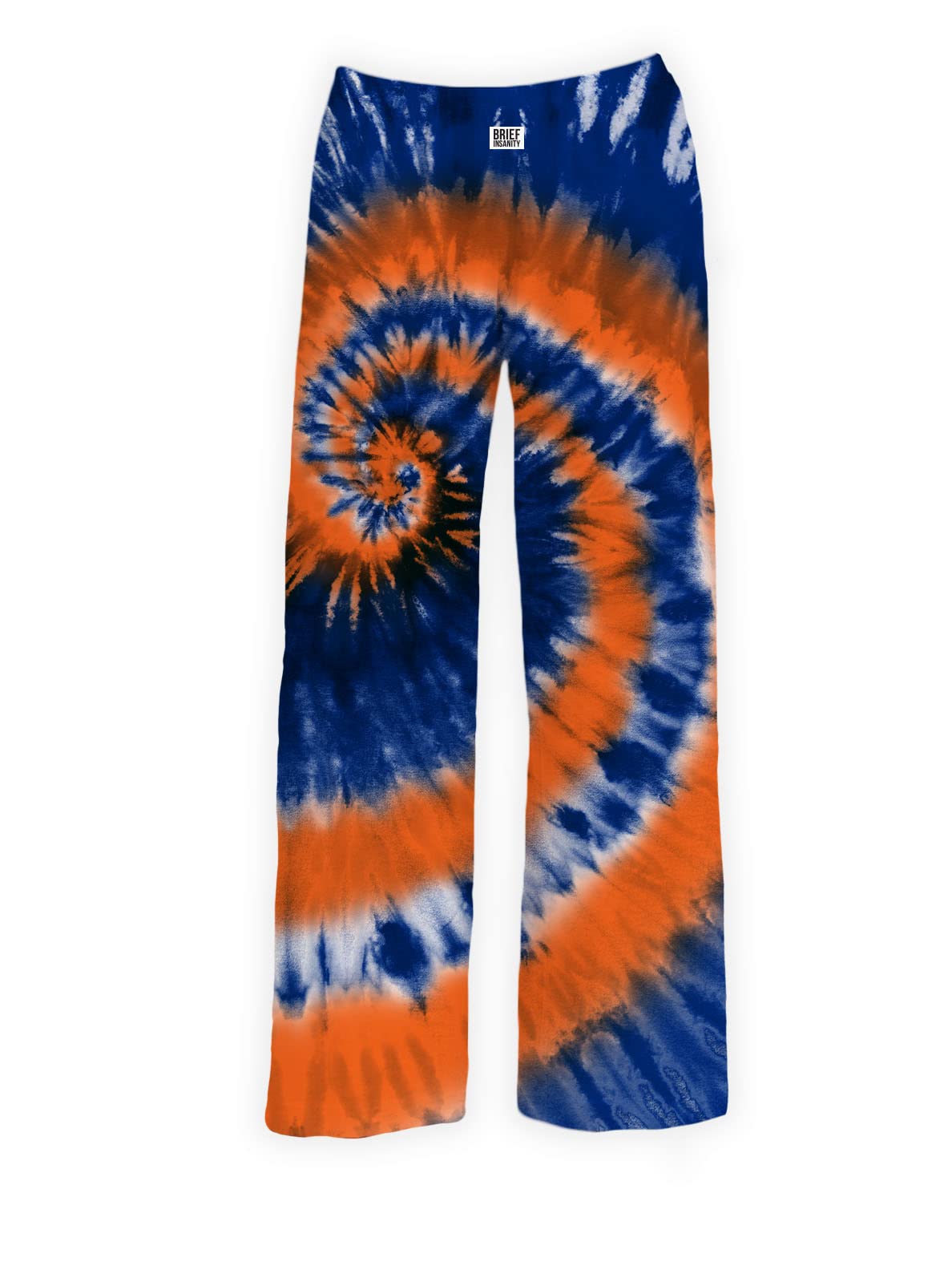 Blue & Orange Tie-Dye Pajama Pants, Brief Insanity