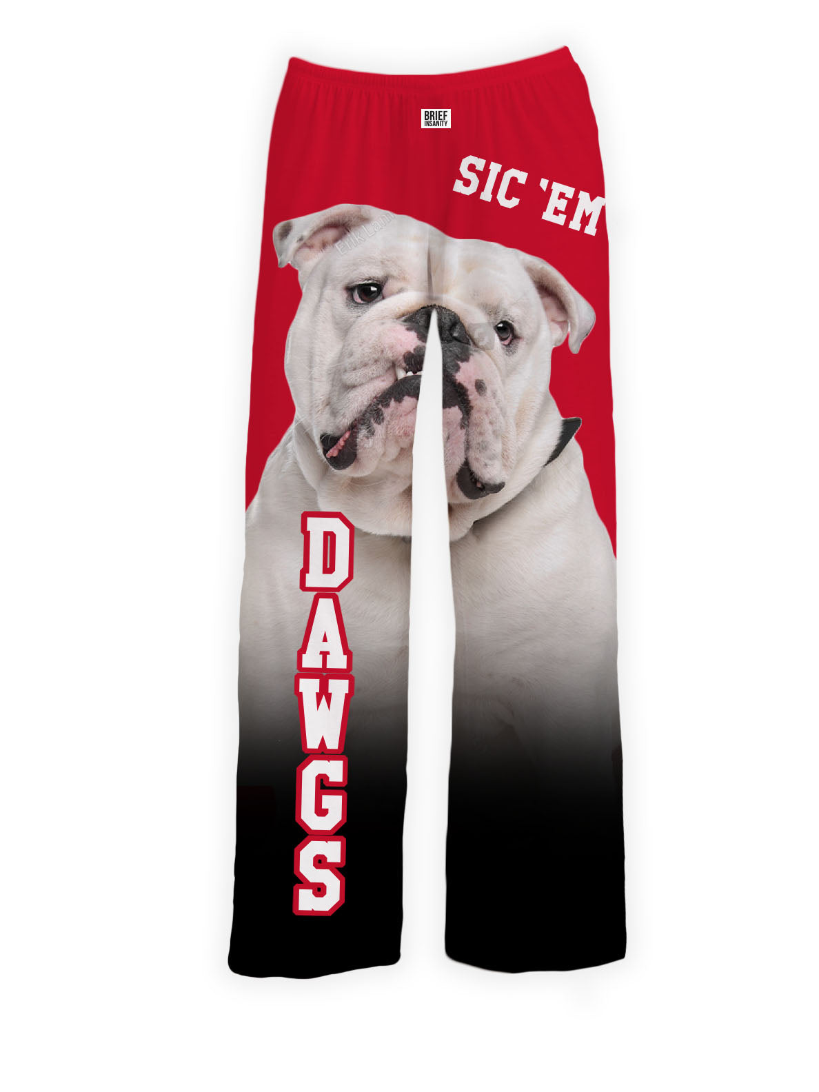 BRIEF INSANITY Sic Em Bulldog Lounge Pants