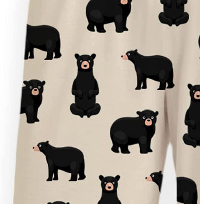 Bear Pattern Pajama Pants