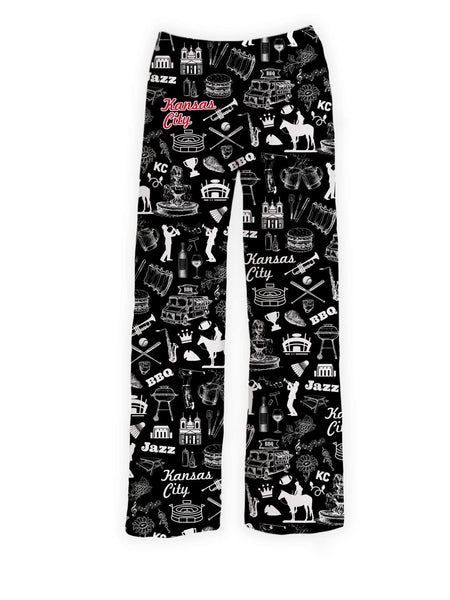 ま様☆AMERI FLUFFY ART PANTSパンツSサイズ Kansas City Chalkboard Pajama Pants | Brief Insanity | Brief Insanity