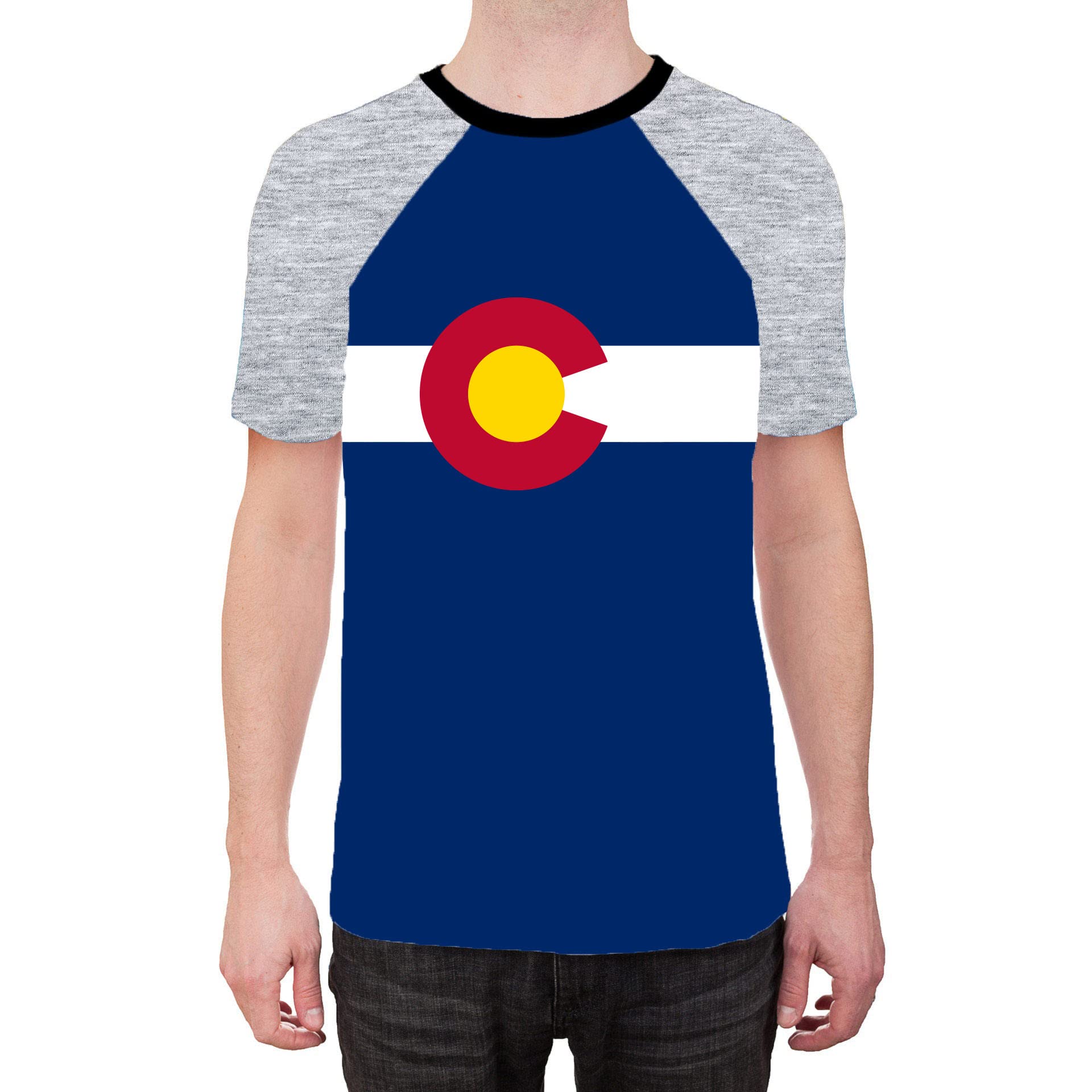 BRIEF INSANITY Colorado State Flag Short Sleeve T-Shirt