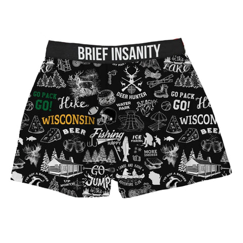 Minnesota Chalk Boxer Shorts | Brief Insanity Large
