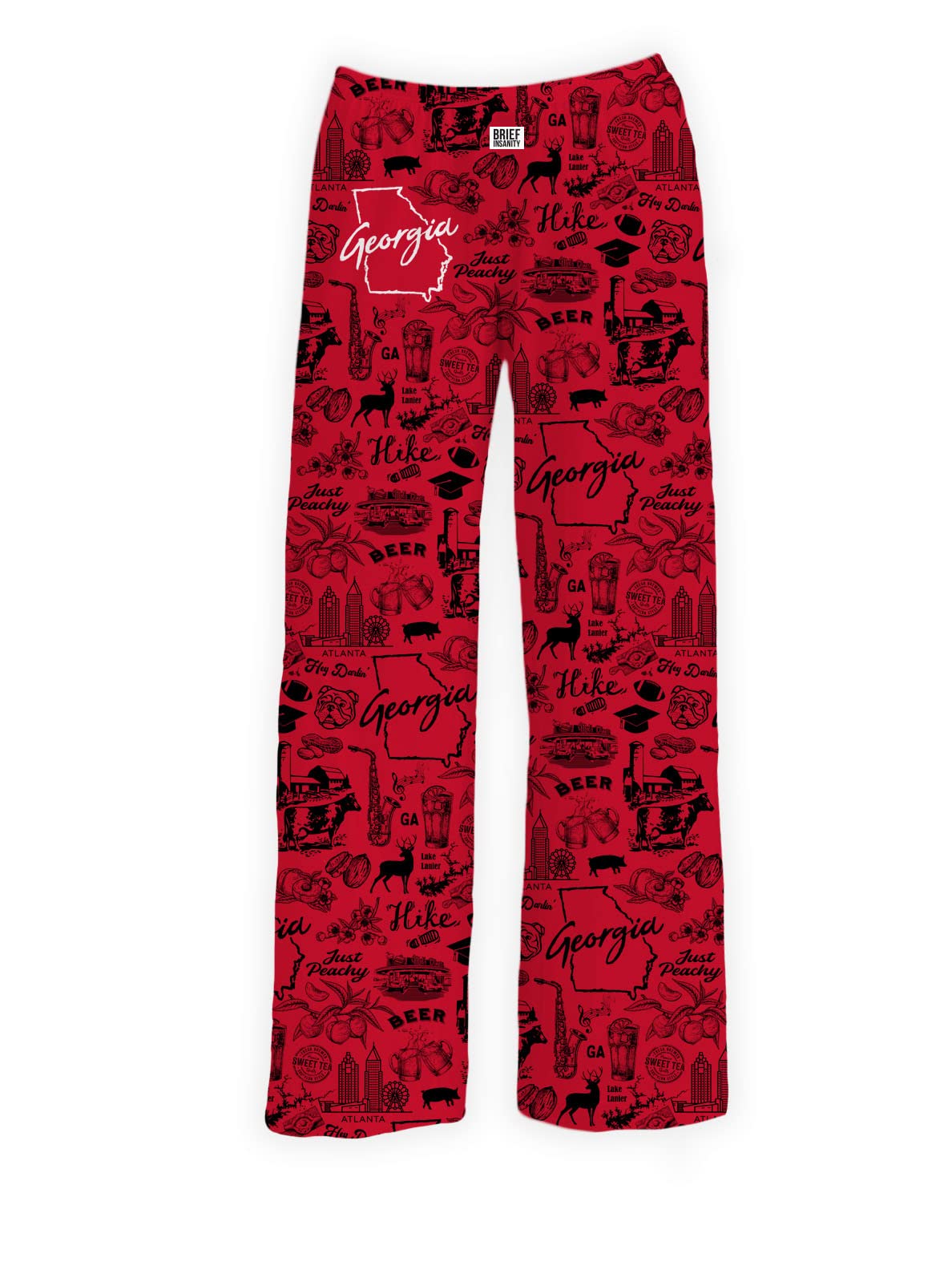 BRIEF INSANITY Georgia Chalkboard Lounge Pants