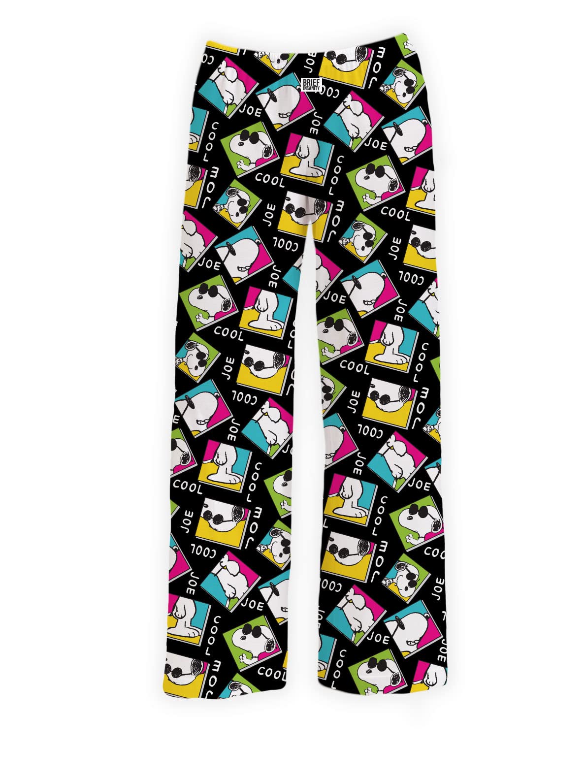 BRIEF INSANITY Snoopy Joe Cool Retro Pajama Lounge Pants (NEW)