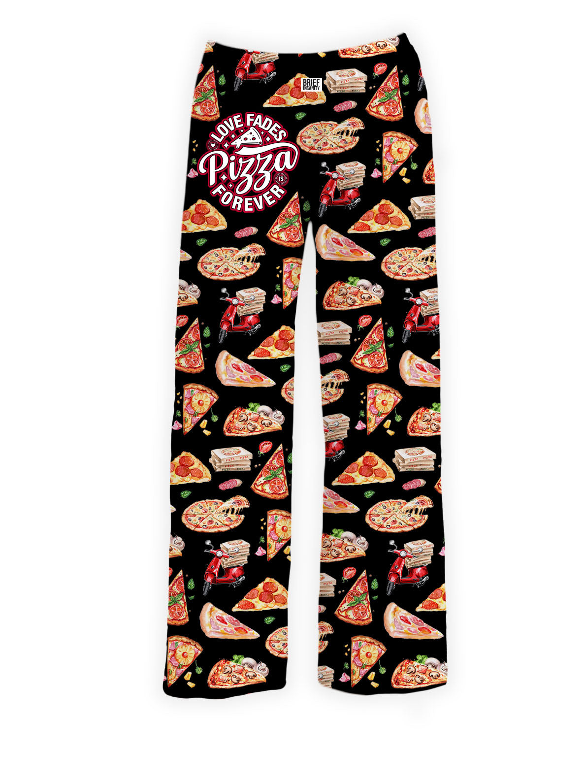 BRIEF INSANITY Pizza is Forever Pajama Lounge Pants