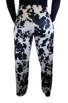 Party 'Till The Cows Come Home pajama lounge pants on model (back view)