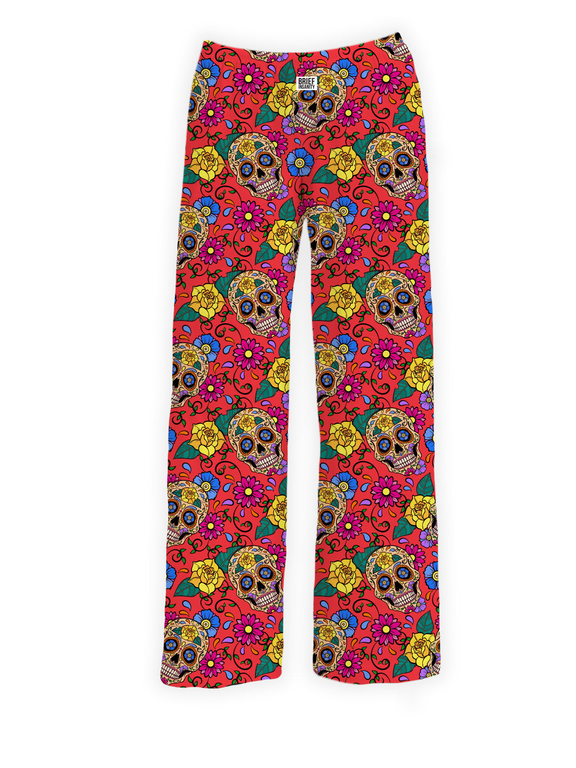 BRIEF INSANITY Day of the Dead Pajama Lounge Pants