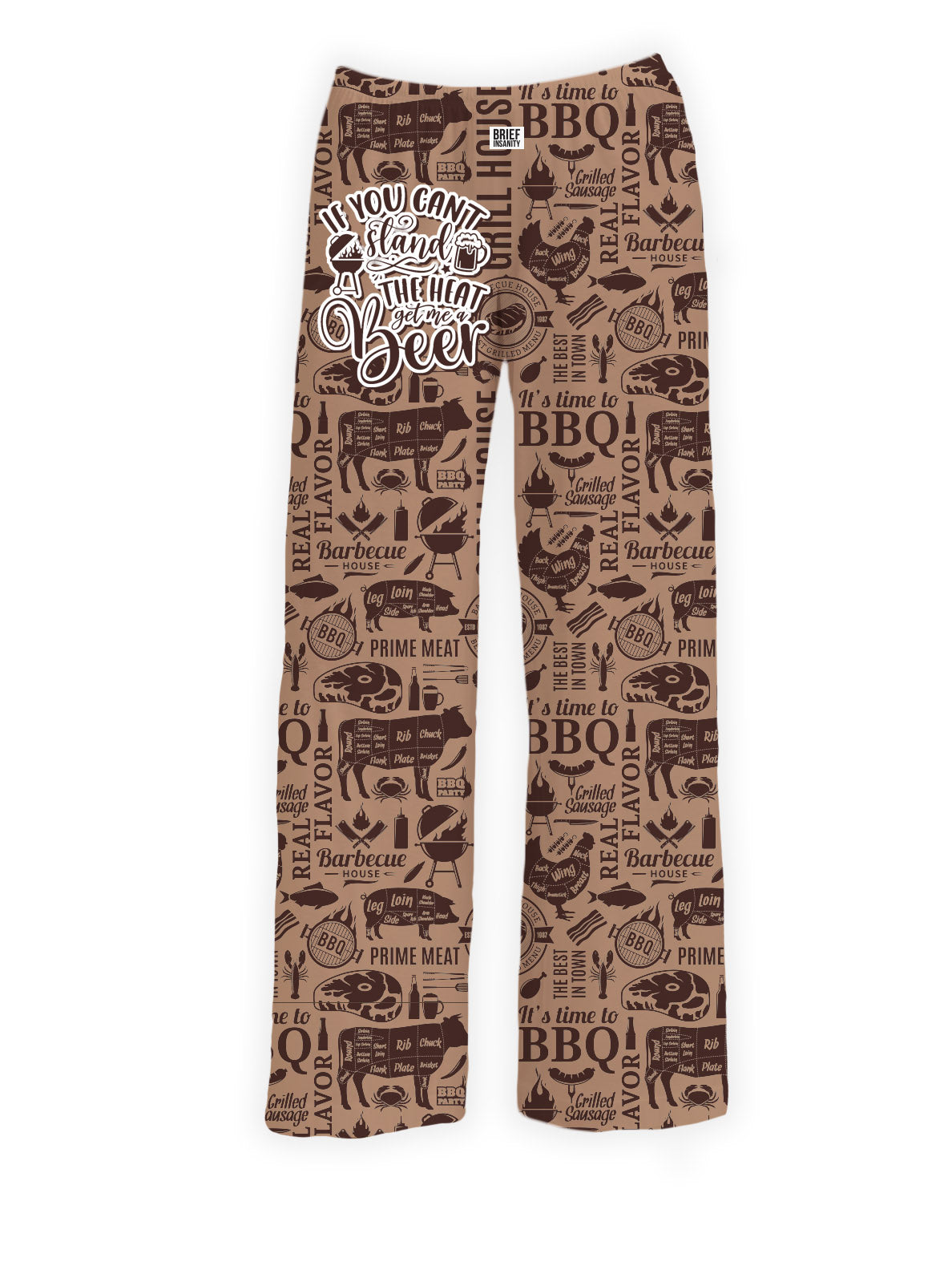BRIEF INSANIT Can't Handle the Heat BBQ Pajama Lounge Pants