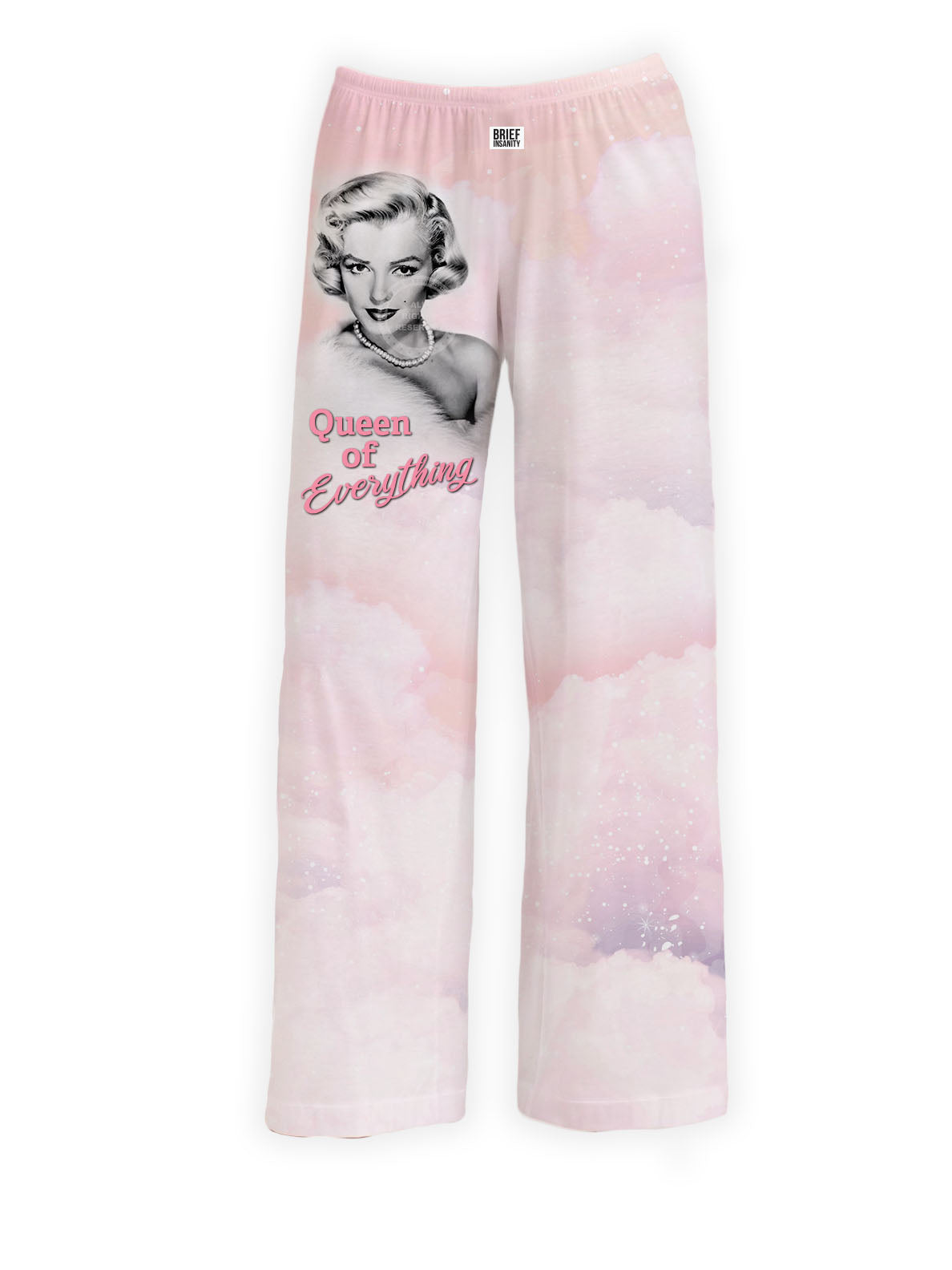 BRIEF INSANITY Marilyn Monroe "Queen of Everything" Pajama Pants