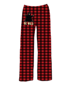 BRIEF INSANITY Be Wild Red Plaid Pajama Lounge Pants