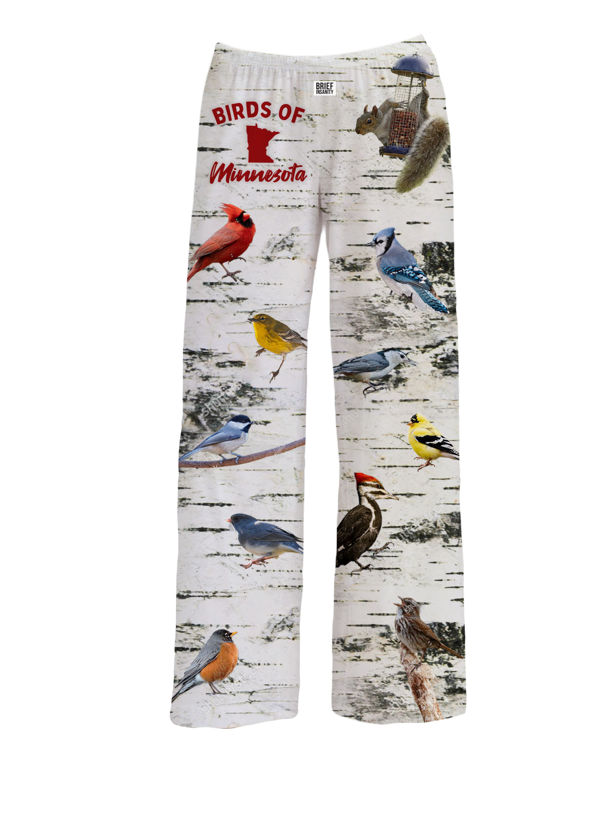 BRIEF INSANITY Birds of Minnesota Pajama Pants