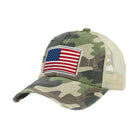 American Flag Vintage Distressed Trucker Adult Hat