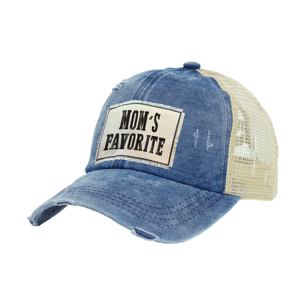 BRIEF INSANITY Mom's Favorite - Vintage Distressed Trucker Adult Hat