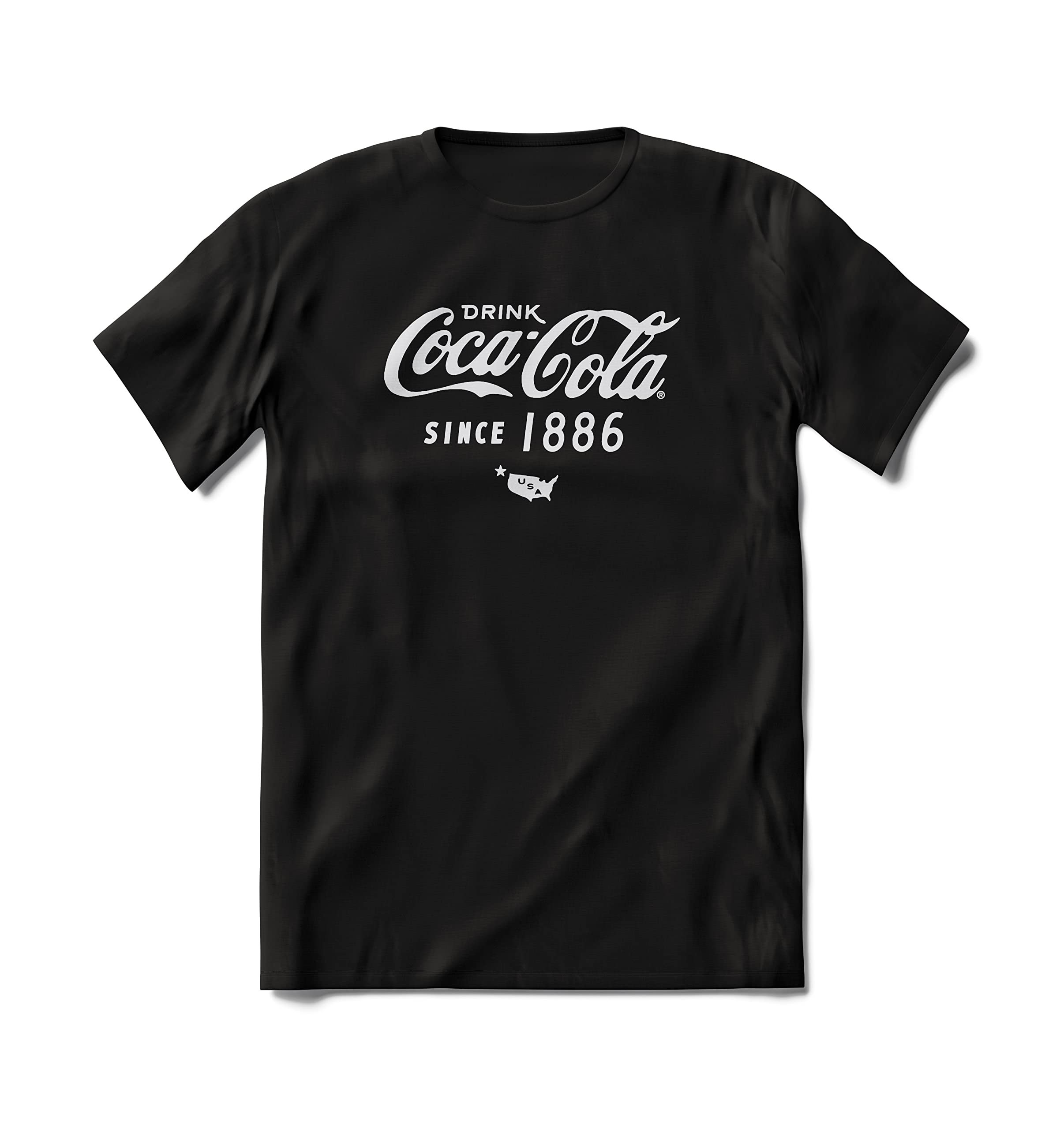 BRIEF INSANITY Coca-Cola Classic Vintage Black Short Sleeve T-shirt