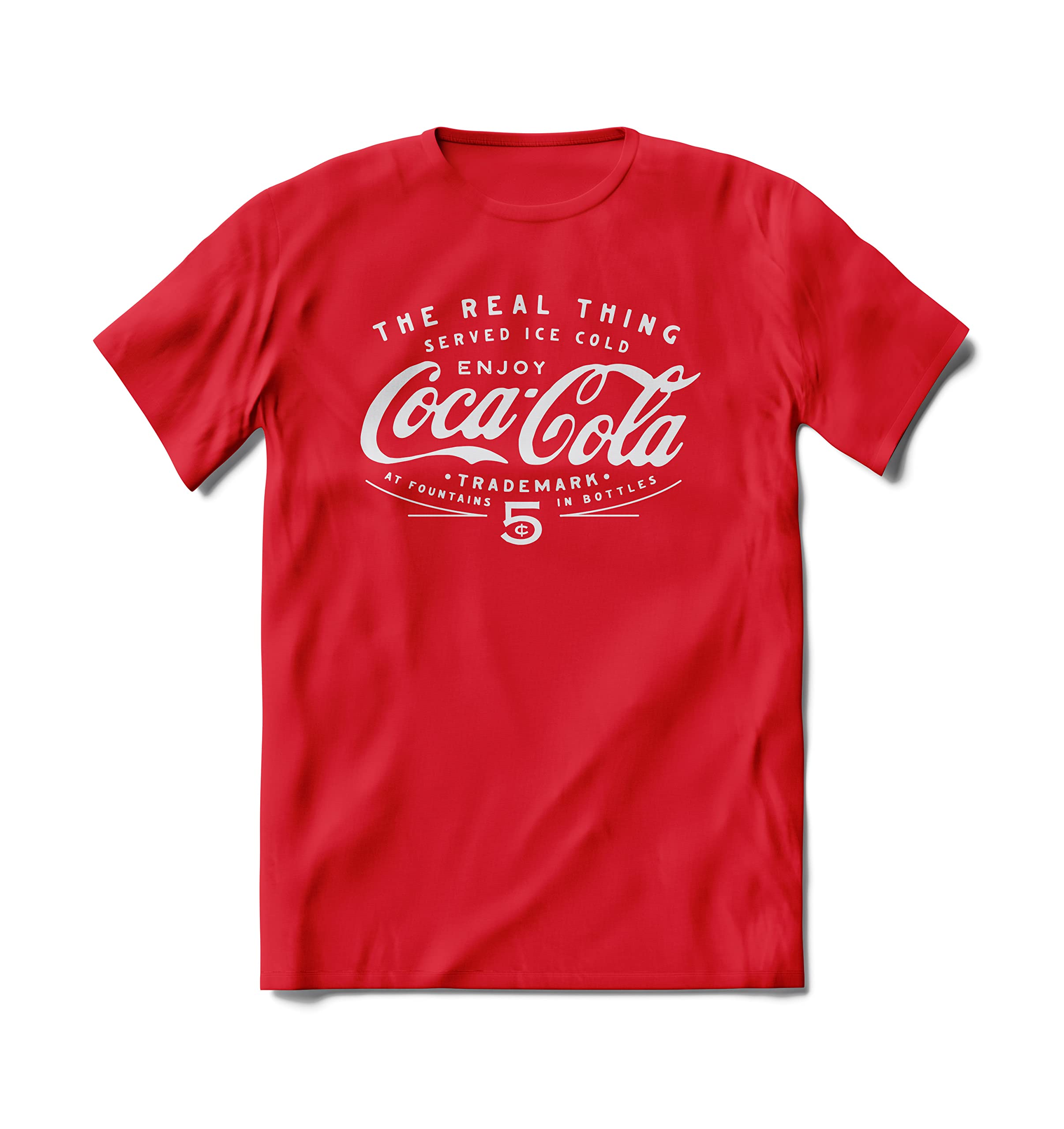 BRIEF INSANITY Coca-Cola Classic Vintage Red Short Sleeve T-shirt