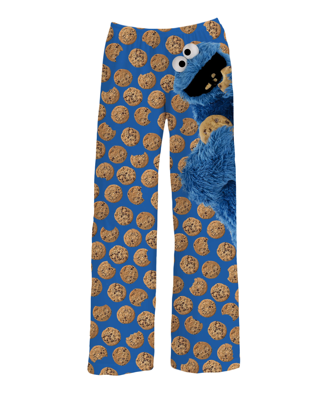 BRIEF INSANITY Sesame Street Cookie Monster Pajama Pants