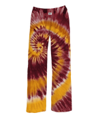 BRIEF INSANITY Maroon and Gold State Tie-Dye Pajama Pants