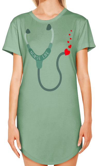 BRIEF INSANITY Nurse Life Nightshirt